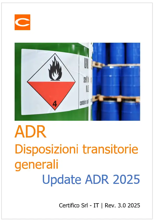 ADR: Disposizioni transitorie